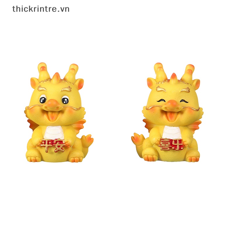 Tượng Rồng Trung Hoa Bằng Nhựa resin Trang Trí Bàn Điều Khiển Xe Hơi 2024