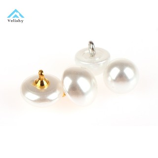 Bộ 10 nút nhựa hình nấm 10mm / 12mm trang trí áo sơ mi