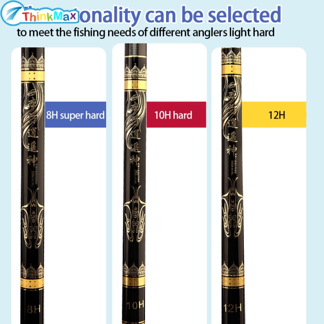 Cần Câu Sợi carbon 2-6 Phần 8h / 10h / 12h Chất Lượng Cao