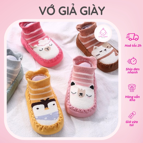 VỚ GIẢ GIÀY CHỐNG TRƠN TRƯỢT CHO BÉ TẬP ĐI