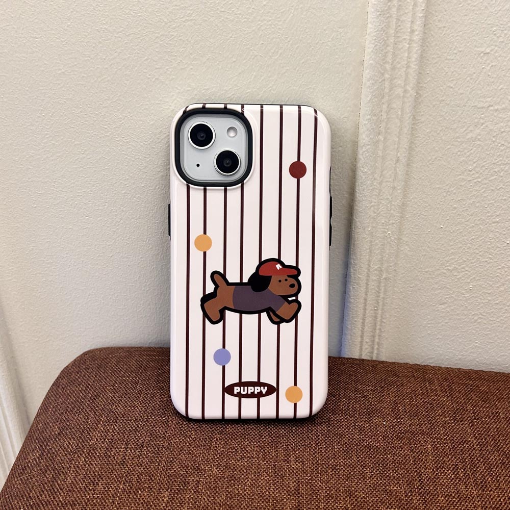 Vỏ Bao Da Điện Thoại Cứng Hình Chú Chó Cho iphone 11 12 12pro 12promax 13 13pro 13promax 14 14pro 14promax 15 15pro 15promax Ốp
