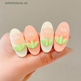 Kẹp tóc hoa tulip dễ thương cho nữ