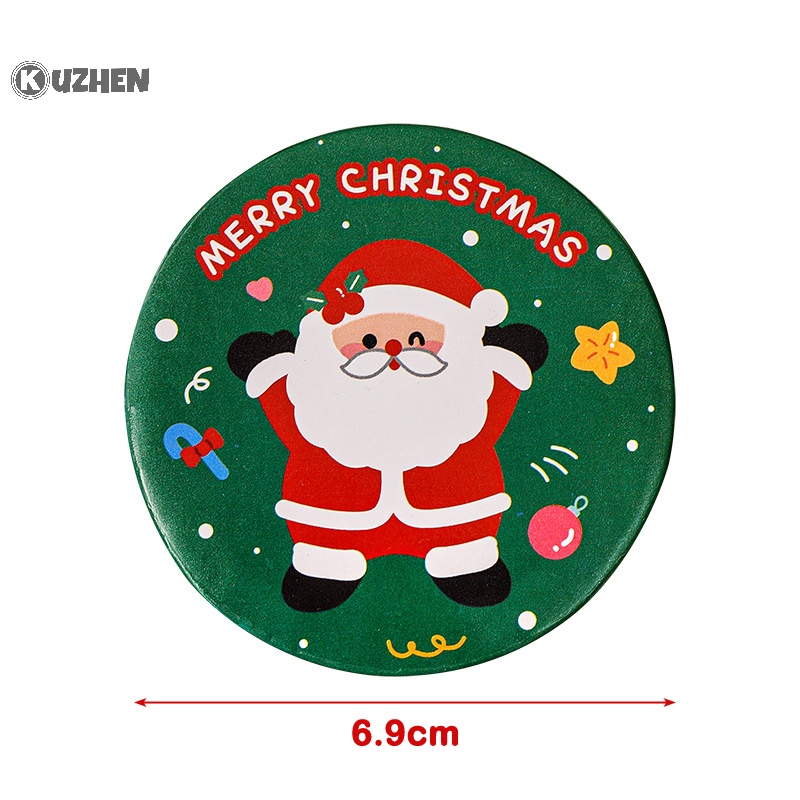 Gương Trang Điểm mini Cầm Tay Hình Tròn Nhỏ Hoạt Hình kuzhen Giáng Sinh Ký Túc Xá Sinh Viên Ký Túc Xá kuzhen Quà Tặng Trẻ Em