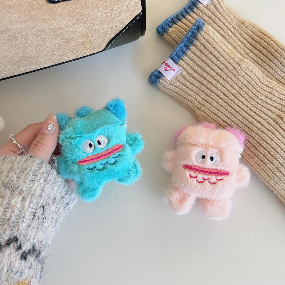 Sanrio Vỏ Bảo Vệ Hộp Sạc Tai Nghe airpods 1 2 pro2 2022 gen3 Bằng Lông Nhung Hình Cá Xấu Xí 3d Dễ Thương