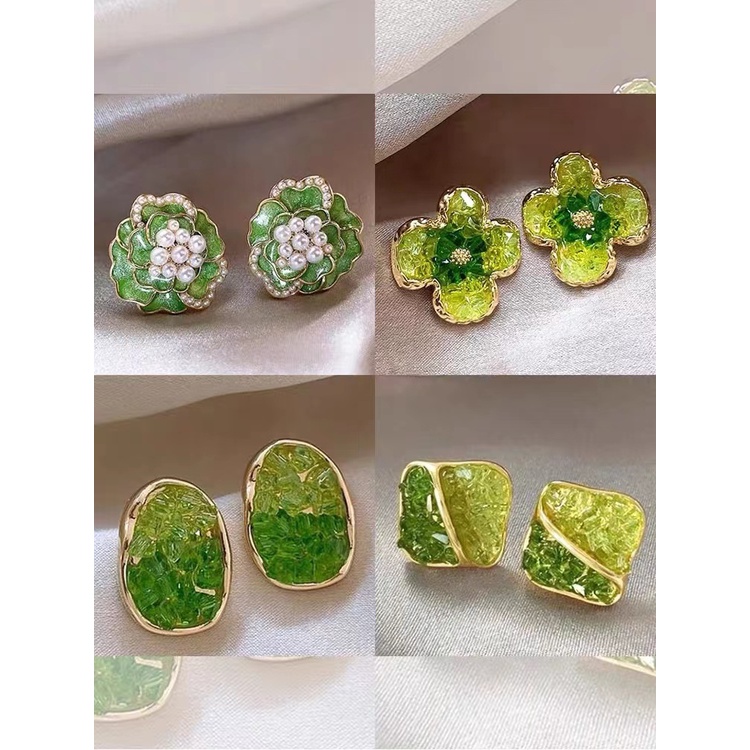 Bông Tai Mạ Bạc 925 Cao Cấp Hình Hoa Bướm Phong Cách Hàn Quốc Mới