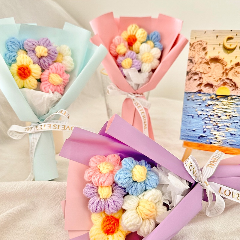Bó Hoa Len mini Xinh Xắn Đáng Yêu Dành Cho Ngày Valentine