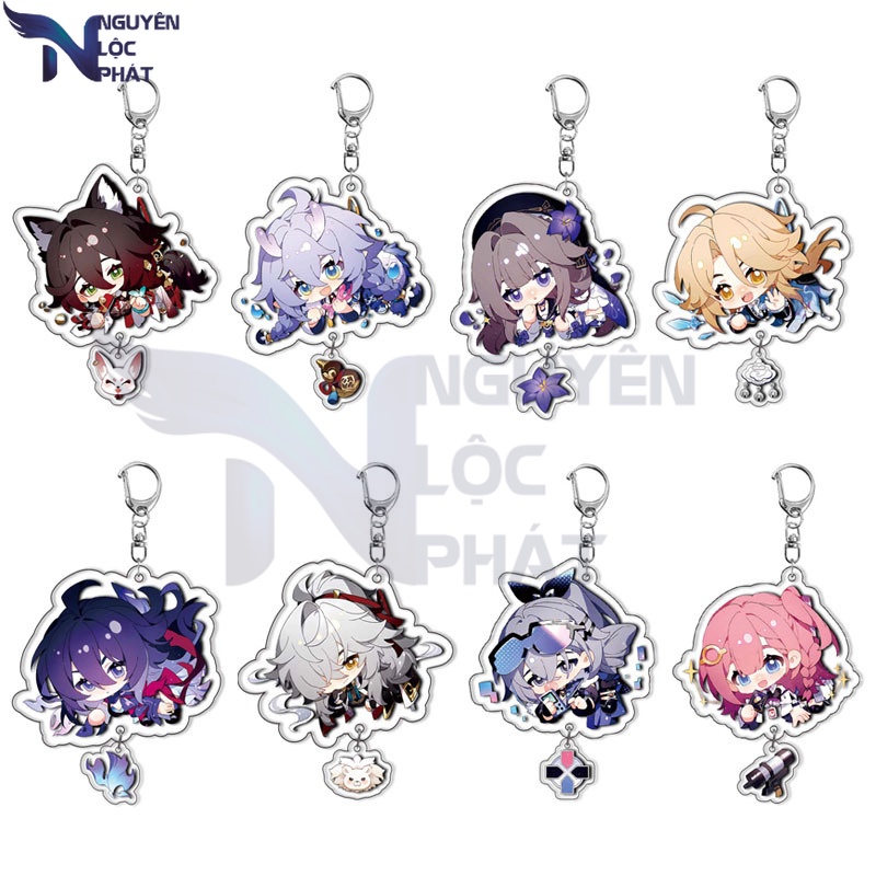 Imbibitor lunae star rail keychain kafka blade double piece acrylic mặt dây chuyền nlp shop