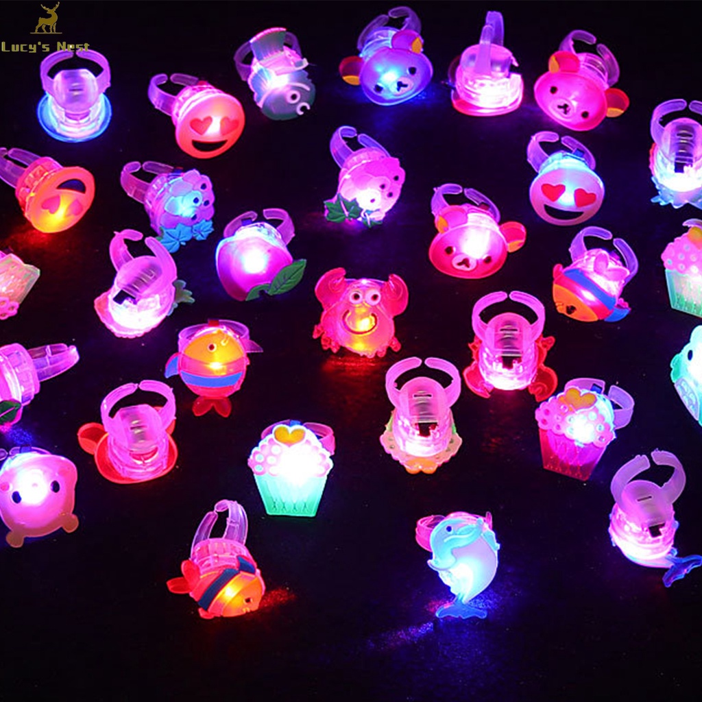 Nhẫn Nhựa Hoạt Hình Có Đèn led