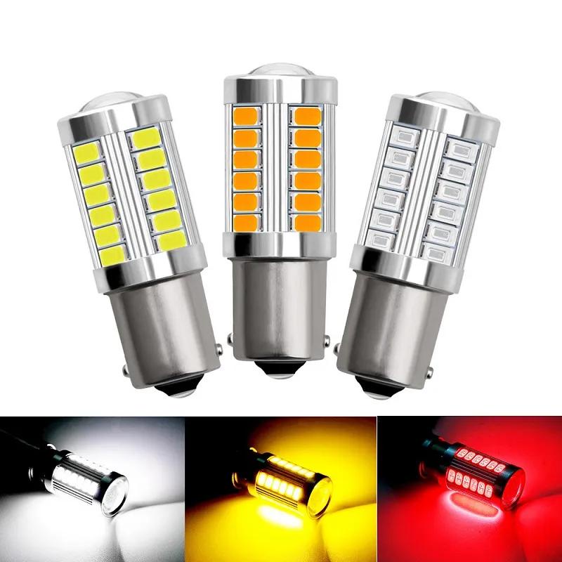 1 Bóng Đèn led Tín Hiệu py21w p21 / 5w 1156 ba15s 1157 bay15d 12v 33smd 7000k Cho Xe Hơi
