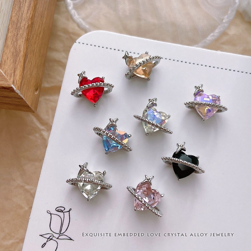 Mới Phụ Kiện Trang Trí Móng Tay Bằng Hợp Kim Hình Quả Đào Pha Lê Phong Cách Phương Tây