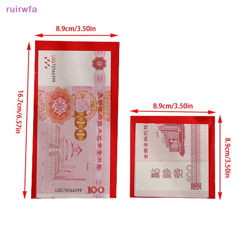 Set 6 Bao Lì Xì Đỏ Hình Rồng Dễ Thương Cho Năm Mới 2024