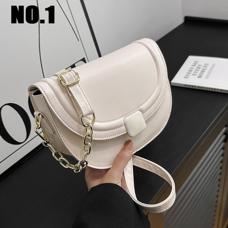 NO.1 túi xách nữ túi đeo chéo 2023NEW Vintage Popular Korean  thích hợp sử dụng hàng ngày GDJ23A0QYJ 43Z231023