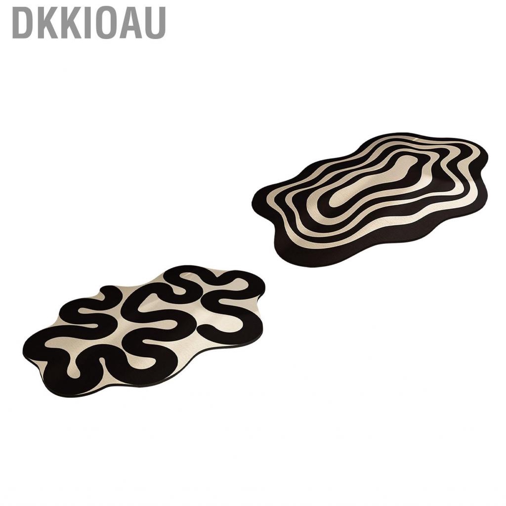 Dkkioau Irregular Shaped Bathroom Rug Strong Water Absorption Soft Floor Mat Diatom Ooze -slip Quick Dry Home Small Carpet