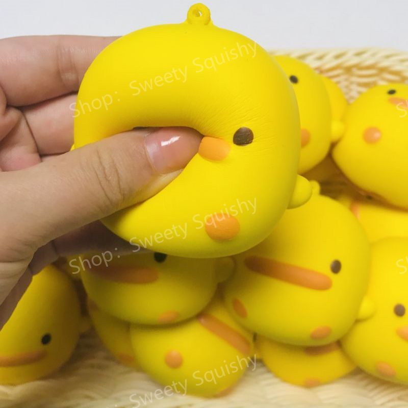 Đồ Chơi squishy Hình Con Vịt Màu Vàng Đáng Yêu Đồ Chơi Giảm Stress