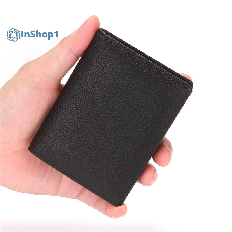 Ví Da pu Màu Trơn Đựng Tiền Xu mini Họa Tiết Trái Vải Thủ Công M Ii M Ii M I inshop1] Cho Nam