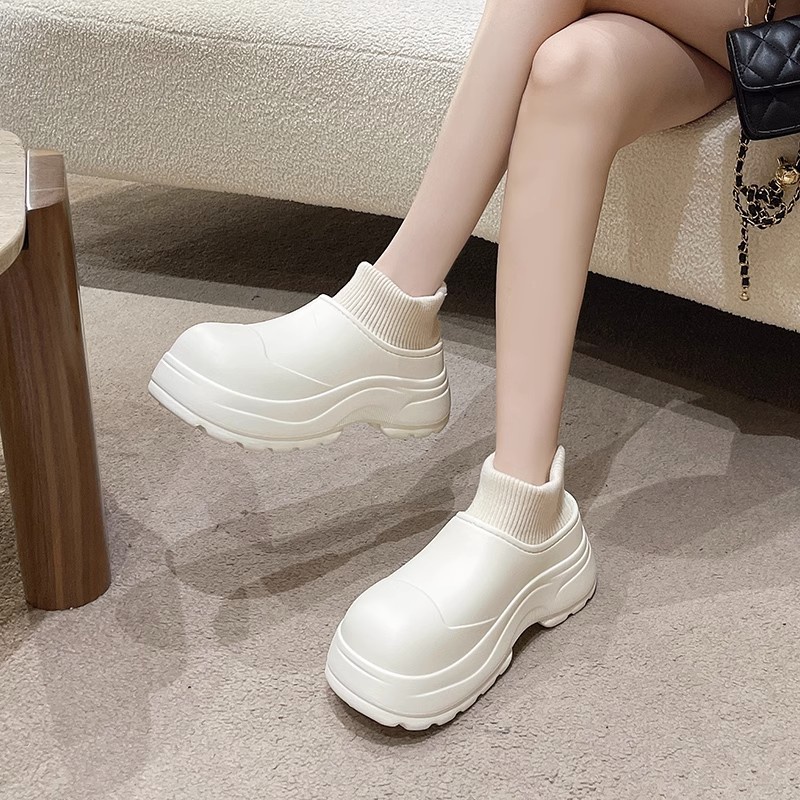 Không thấm nước Dép cotton  Lót Nhung Dày Dặn Giữ Ấm Thời Trang Mùa Đông Cho Nữ