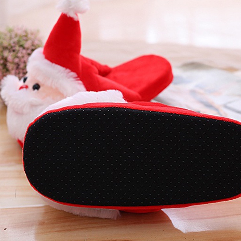 Dép Bông Đi Trong Nhà Mềm Mại Hình Ông Già Noel Cho Cặp Đôi