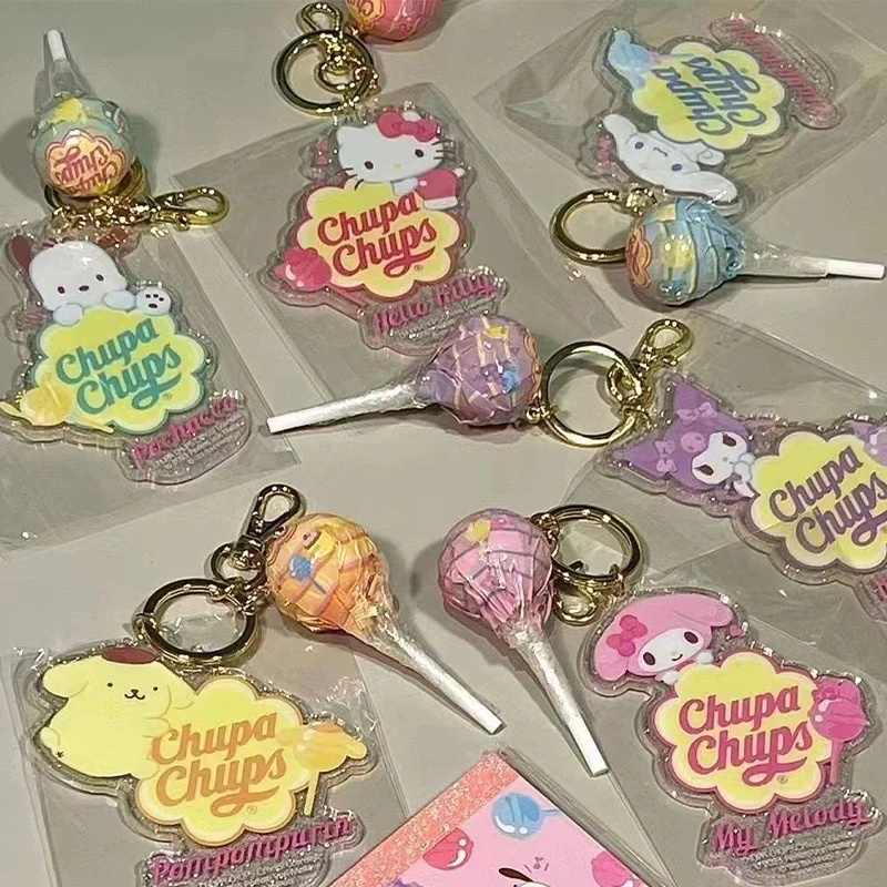 Cinnamoroll kuromi pompompurin my melody pochacco Móc Chìa Khóa - Phụ Kiện Trang Trí Xe Hơi, Túi Xách - sanrio, anime