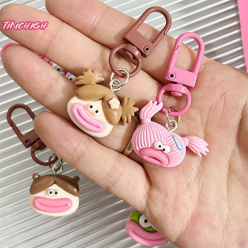 Móc Khóa Búp Bê Hoạt Hình Xấu Xí Vui Nhộn Trang Trí Ba Lô Xe Hơi