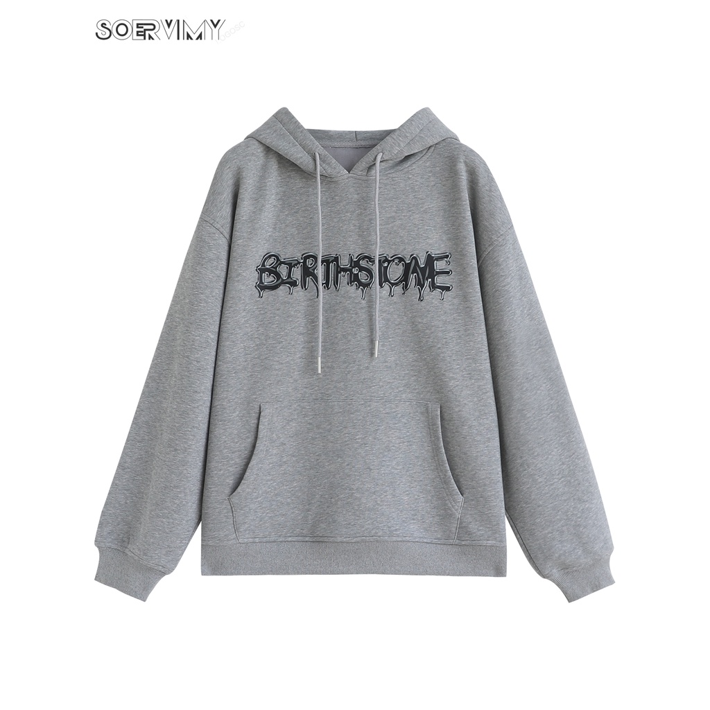 Áo khoác hoodie SOERVIMY WWY2393FCV 43Z231026 thời trang nữ phong cách Hàn Quốc thường ngày