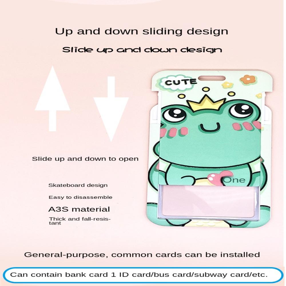 UUMIR Thẻ Bao Đựng Thẻ id / id Dáng Dài Có Dây Đeo Cổ Họa Tiết Đáng Yêu