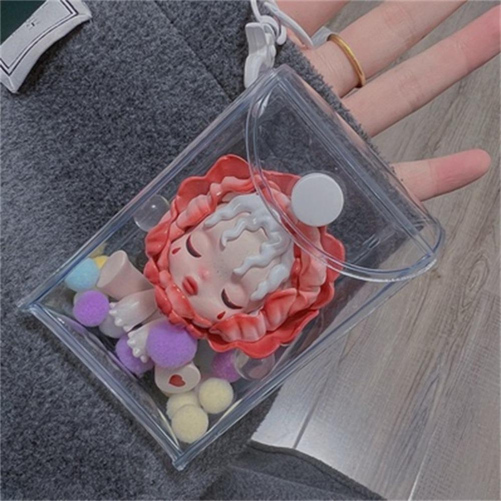 Mmluck Hộp Trưng Bày Búp Bê Trưng Bày Bằng pvc Trong Suốt Chống Bụi Có Móc Khóa