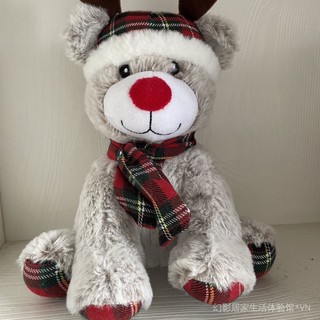 Cute elk doll plush toy reindeer doll sleeping hug children doll Christmas girl gift A4RB