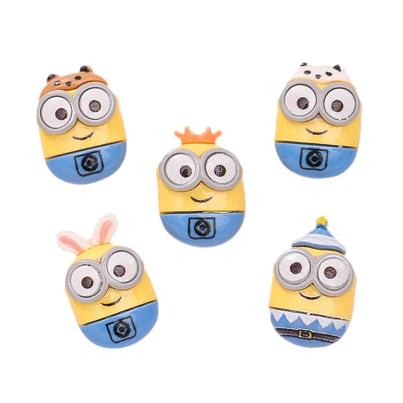 Dễ Thương Ghim Cài Giày Hình Chú Gấu Trúc / Thỏ / minion Đội Vương Miện / Cà Rốt / Giày Dép crocs diy Đáng Yêu Cho Bé charms