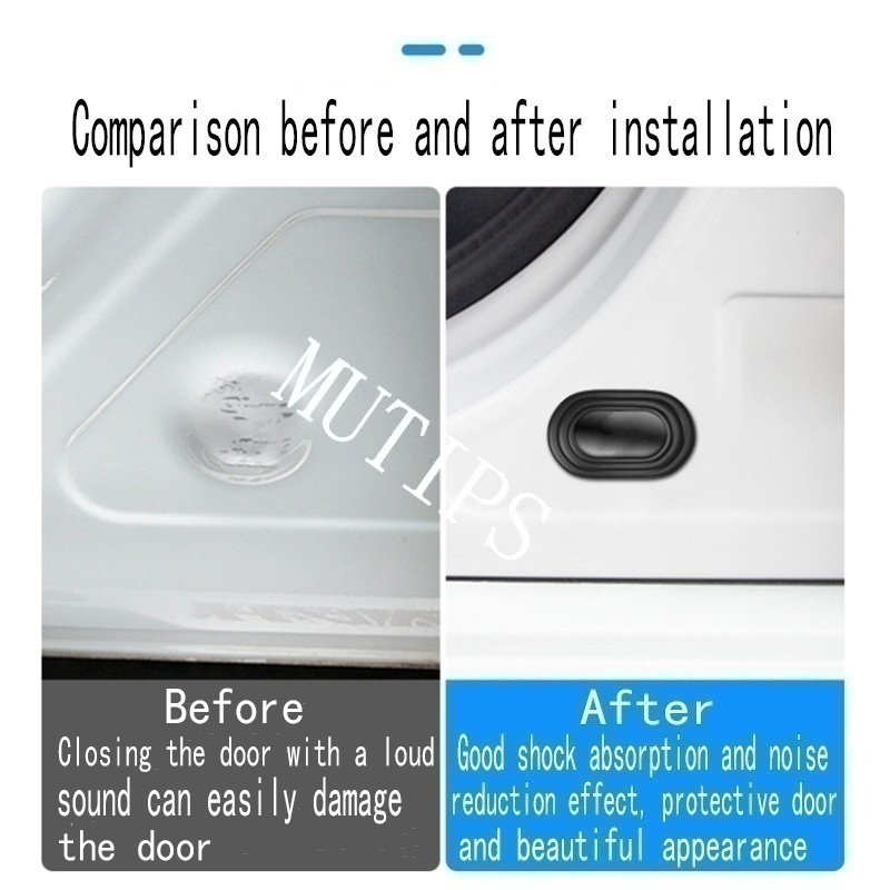 Hyundai Set 12 Miếng Dán Silicon Giảm Tiếng Ồn Chống Va Chạm Cho Cửa Xe Hơi creta stargazer grand i10 kona tucson h1 santa fe ioniq 5