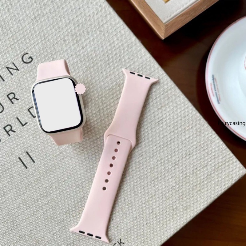 Silicone Dây Đeo Silicon Thay Thế Cho Đồng Hồ Thông Minh AW watch ultra 2 band 49mm 44mm 40mm 45mm 41mm 42mm 44 45 mm i-watch series 9 7 8 se 3 5 6