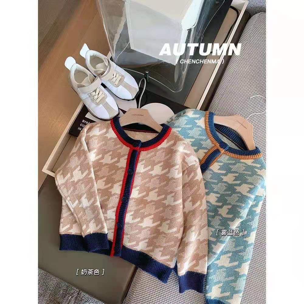 Áo Khoác Len Dệt Kim Phong Cách Thời Trang Xuân Thu Mới Dành Cho Bé Trai