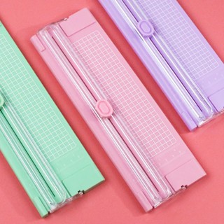 Bàn cắt giấy mini khổ A4 tiện lợi cắt được giấy , Nhiều màu - ferramen888