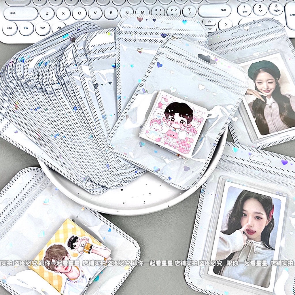 Bộ 10 Túi Đựng Ảnh 10 * 15cm Hình Trái Tim