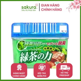 Hộp khử mùi tủ lạnh hương trà xanh - Hàng Nhật nội địa