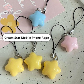 [margaret] Dây Đeo Điện Thoại Mặt Nhựa resin Hình Ngôi Sao Năm Cánh Màu kawaii Sáng Tạo Thích Hợp Làm Quà Tặng Cho Cặp Đôi