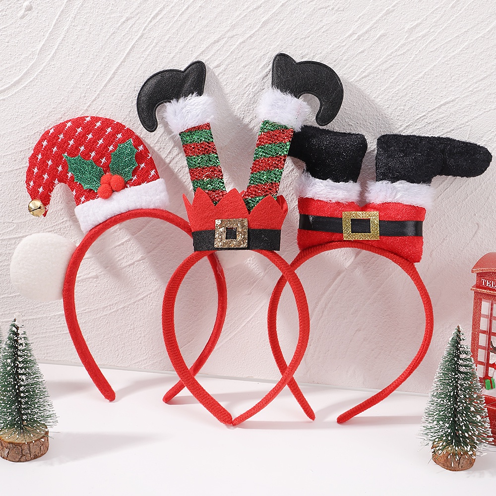 1 Băng Đô Giáng Sinh Hình Sừng Hươu Hoạt Hình Cho Trẻ Em