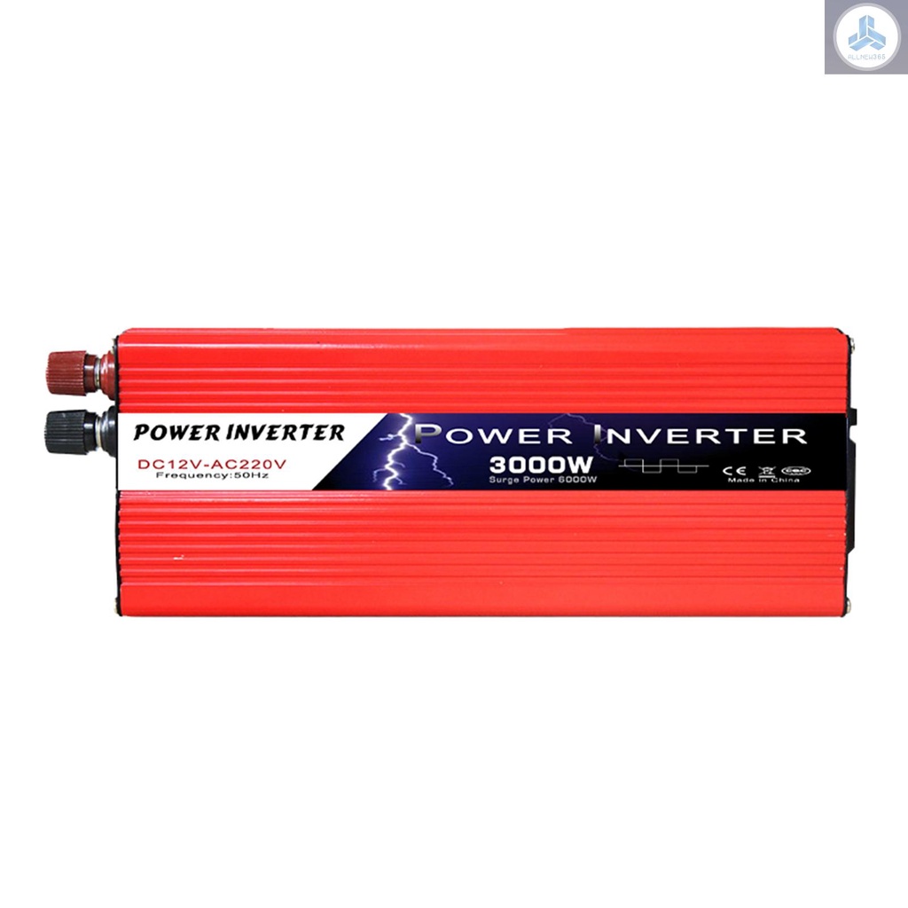 Biến Tần Năng Lượng Mặt Trời 1500w / 3000w dc 12v Sang 220v-240v ac Cổng usb Kép Cho Xe Hơi rv Xe Máy1-vn1