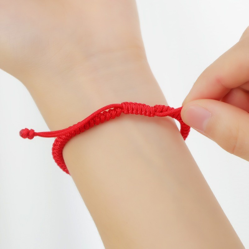 Vòng Tay Dây Đỏ May Mắn Hình Rồng Hoàng Đạo Năm Mới Có Thể Điều Chỉnh Cho Nam Nữ