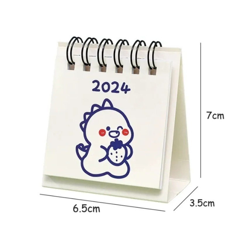 Lịch Để Bàn mini Năm 2024 Tự Trang Trí Hình Động Vật Dễ Thương