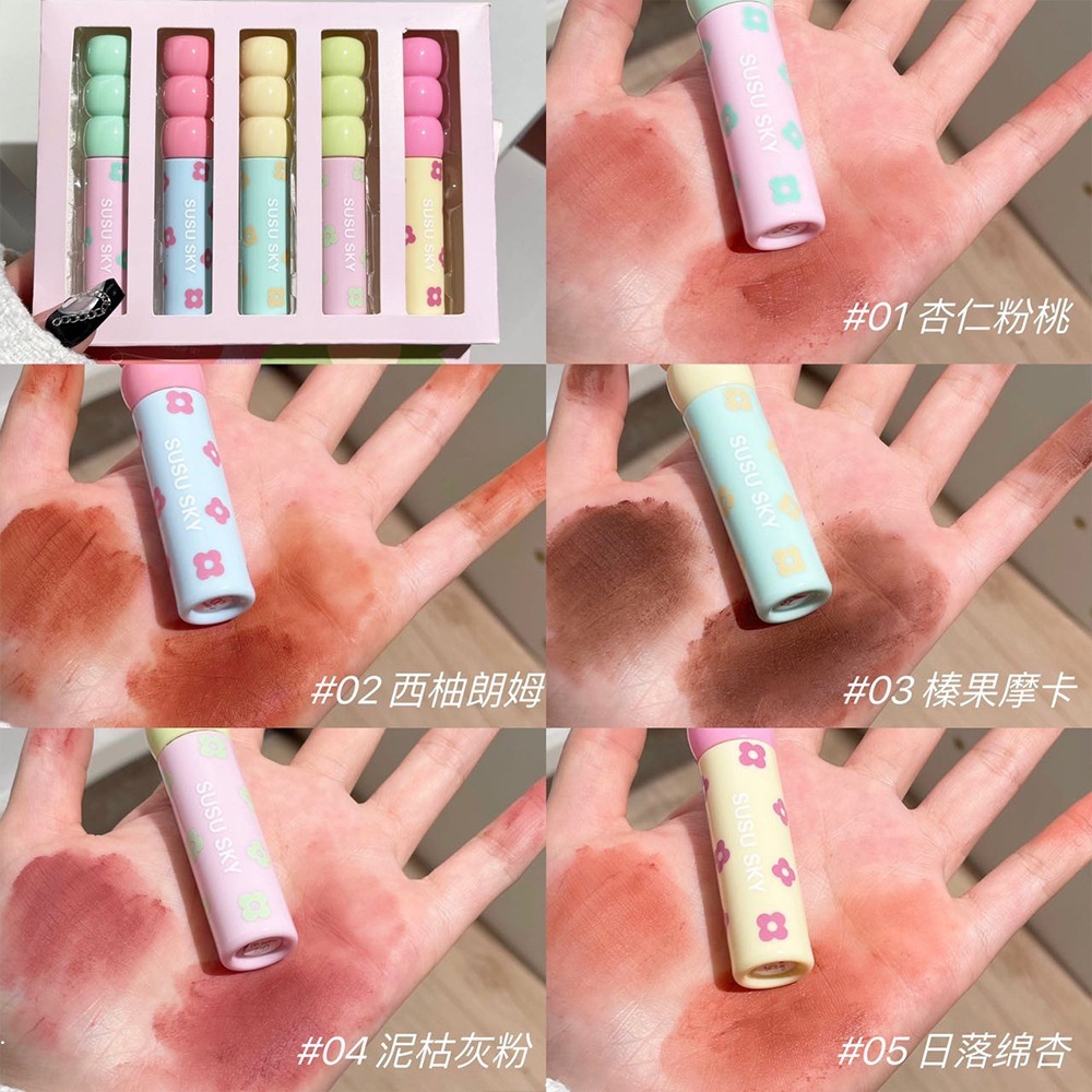 Susu Bộ Son Môi Màu Lì Tự Nhiên Lâu Trôi Không Dễ Phai