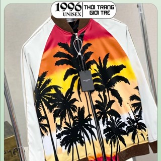 Áo Khoác Gió Cây Dừa 🧡 Áo Bomber 2 Lớp Dày Dặn Dáng Rộng Nam Nữ NVA718