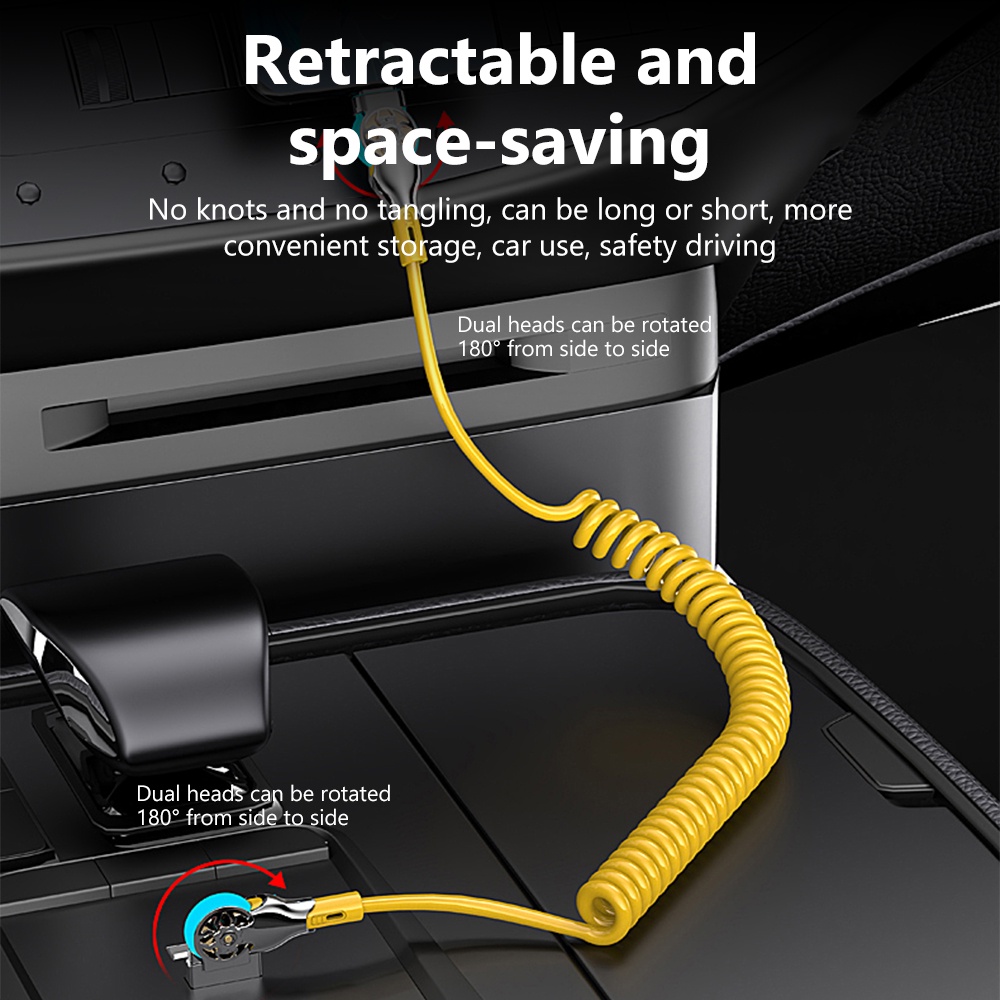 180° Dây Cáp Sạc Nhanh Xoay Được Cho xiaomi huawei sam ip 15