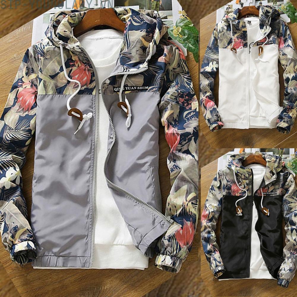 Áo Khoác Rằn Ri Siêu Nhẹ Dài Tay Thiết Kế Mới Năng Động Thời Trang Dành Cho Nam