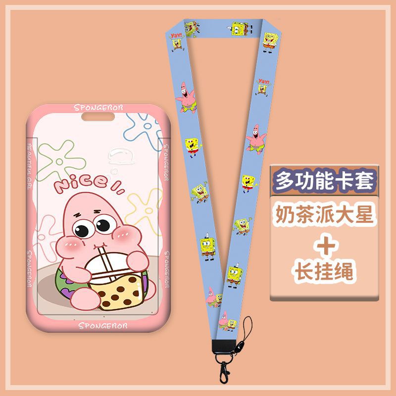 Dây Đeo Thẻ Họa Tiết Hoạt Hình Xinh Xắn Dành Cho Học Sinh Giá Đỡ