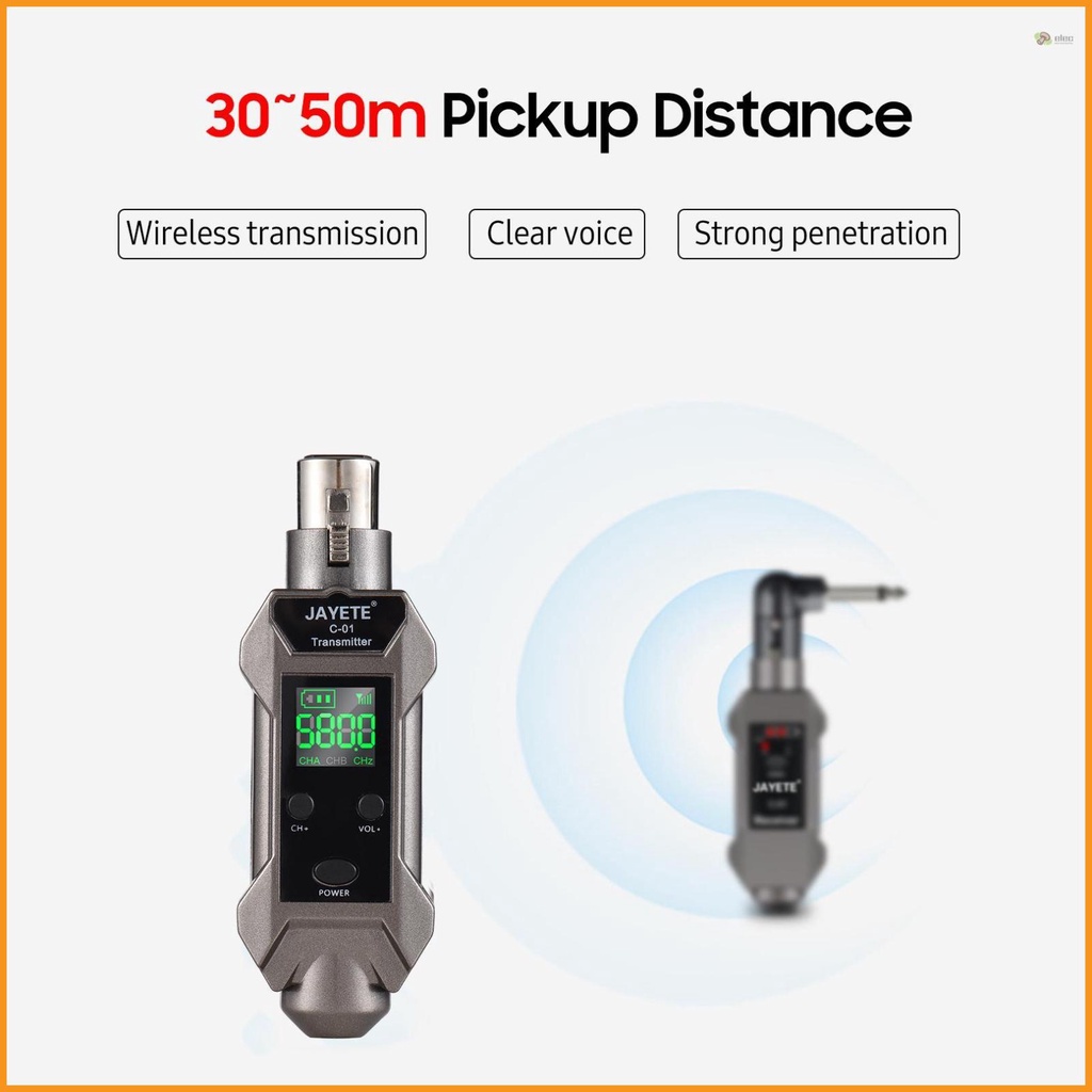 Bộ Chuyển Đổi Micro Chuyên Nghiệp jayete c-01 uhf Thu Phát Tín Hiệu Không Dây 571~598mhz