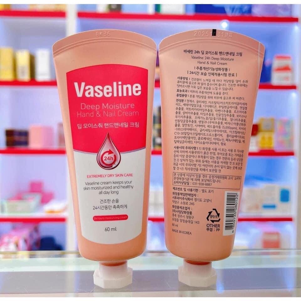 KEM DƯỠNG ẨM DA TAY VÀ LÀM KHOẺ MÓNG VASELINE 62k/ tuýt  Kem dưỡng ẩm da tay và làm khỏe móng  VASEL