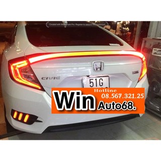 Đuôi gió đèn led honda civic 2018-2021, hàng siêu đẹp, siêu chất