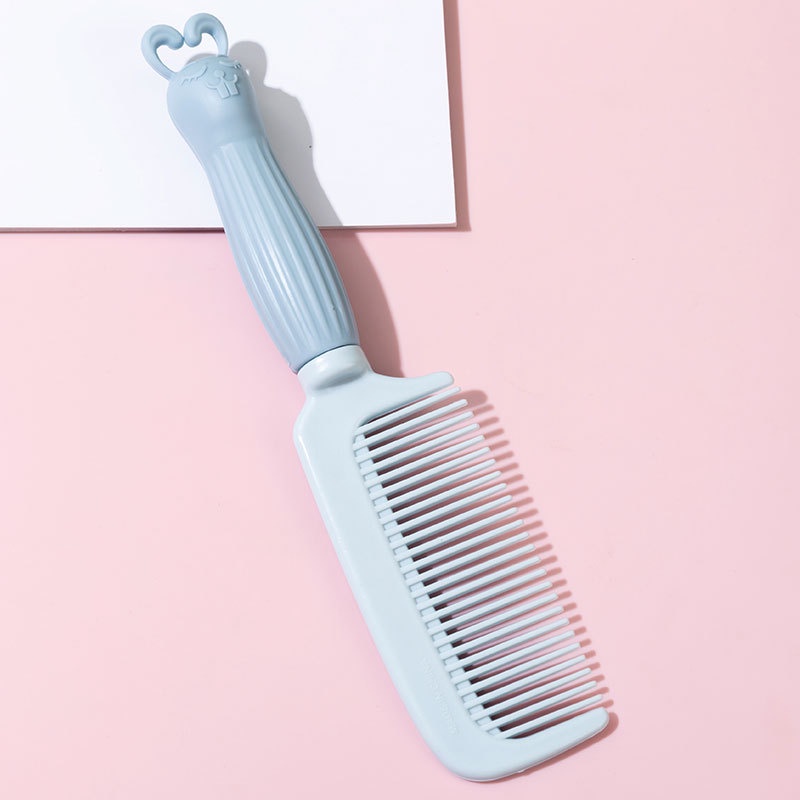 Hoạt Hình Lược Chải Tóc Xoăn Bằng Nhựa Chống Tĩnh Điện Thiết Kế Hình Thỏ Dễ Thương Dành Cho