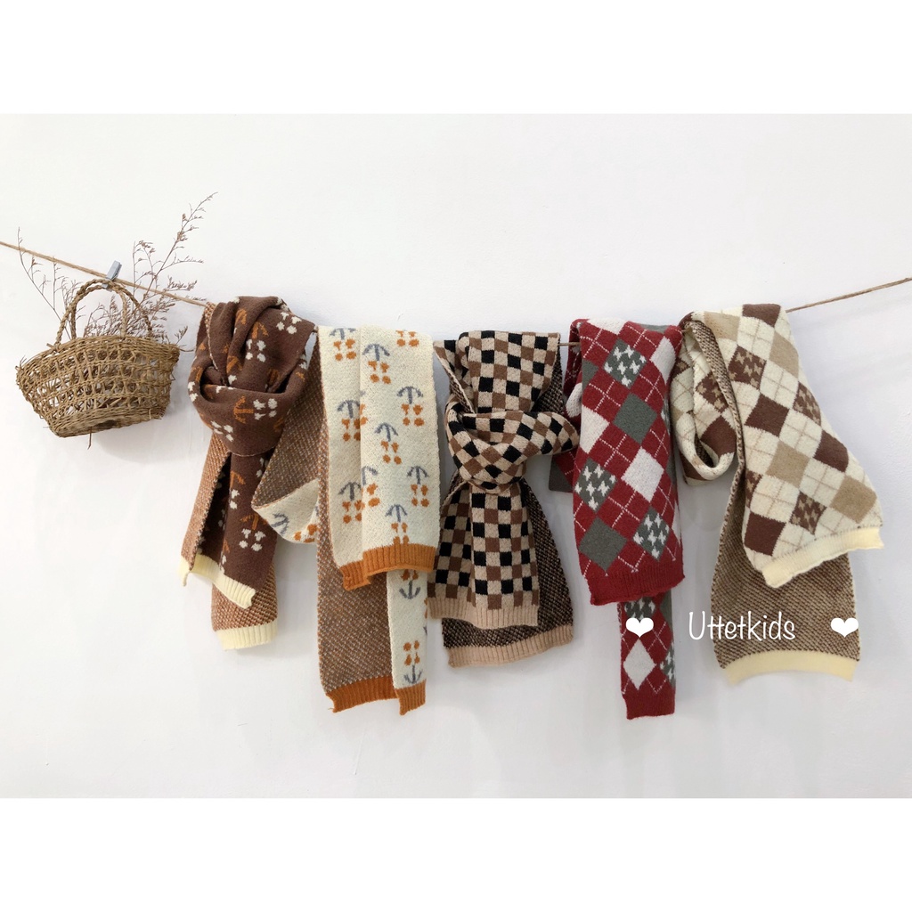 KHĂN QUÀN CỔ PHONG CÁCH HÀN QUỐC CHO BÉ GÁI VÀ BÉ TRAI RẤT ĐẸP