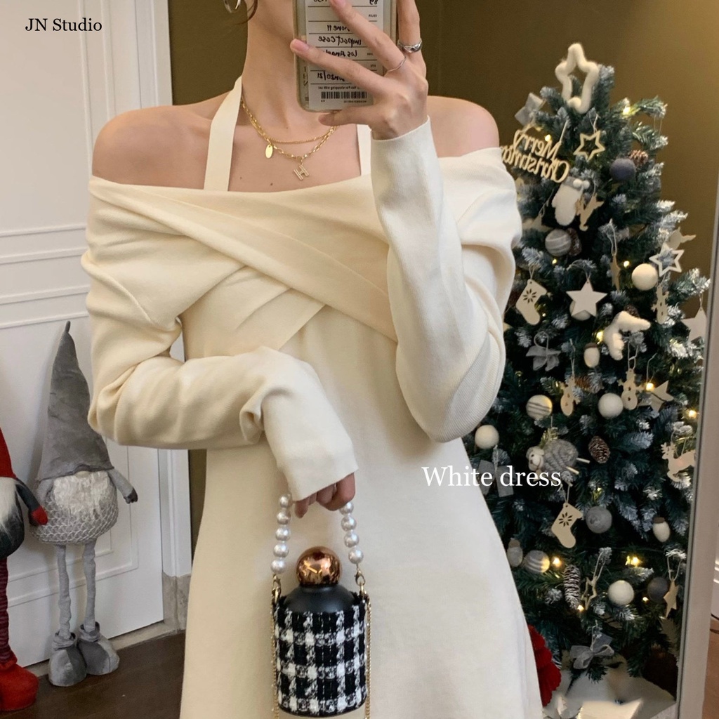 JN Studio Chic váy nữ Đầm Body Cho thời váy Hàn Phong Korean Stylish Fashion WLQ23B018Y 45Z231108